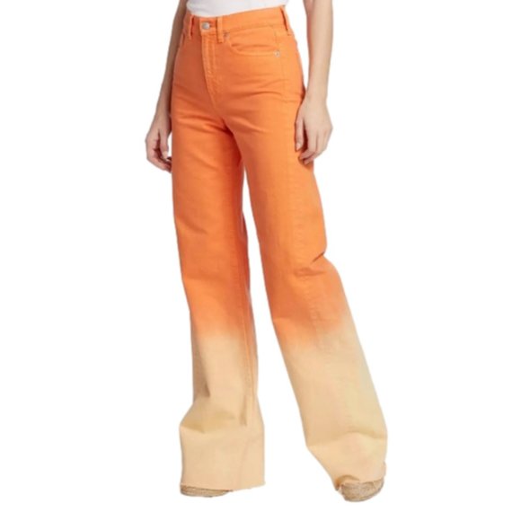 ⭐️ NEW ⭐️ Veronica Beard Taylor Ombré Wide-Leg Jeans size 26 - Picture 1 of 15